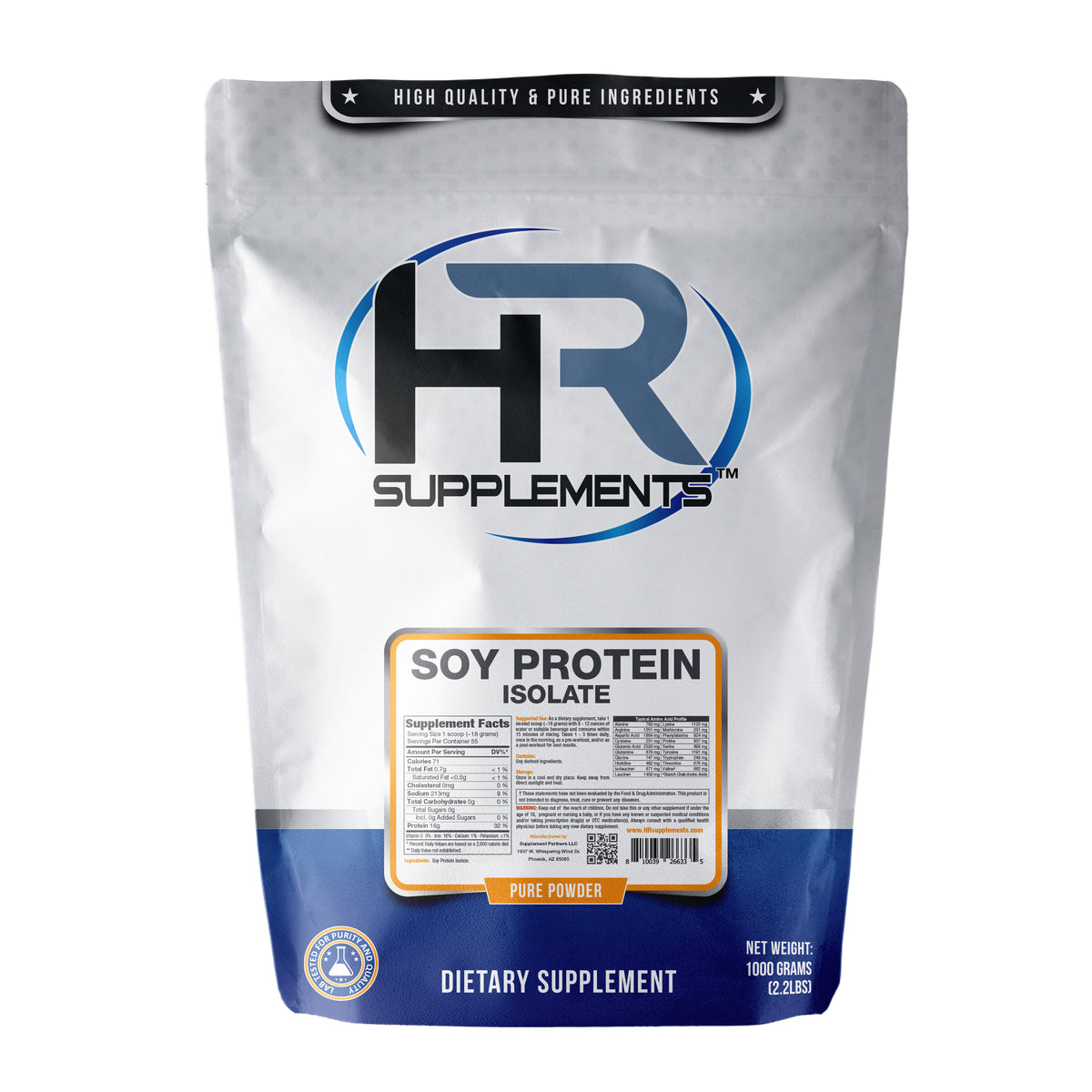 100 Soy Protein Isolate Powder