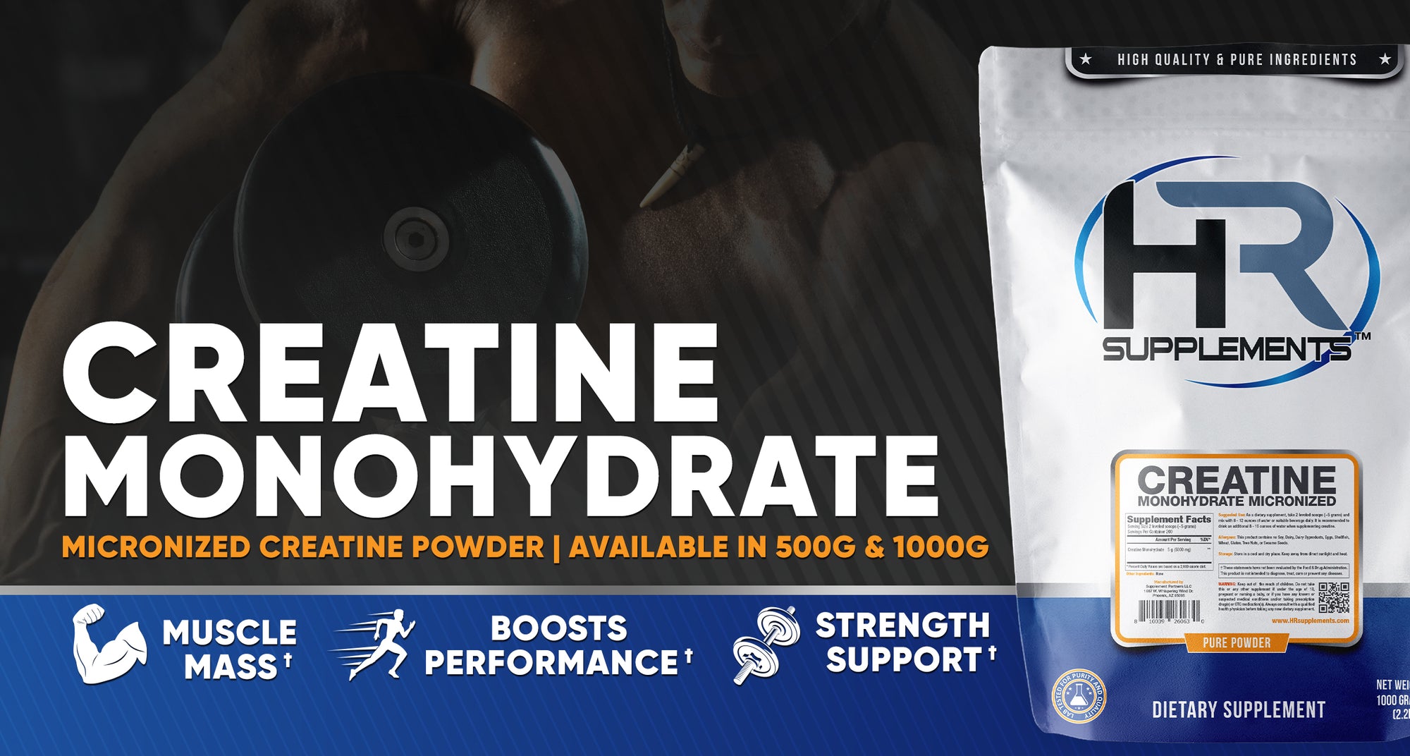 Creatine Monohydrate Micronized Powder